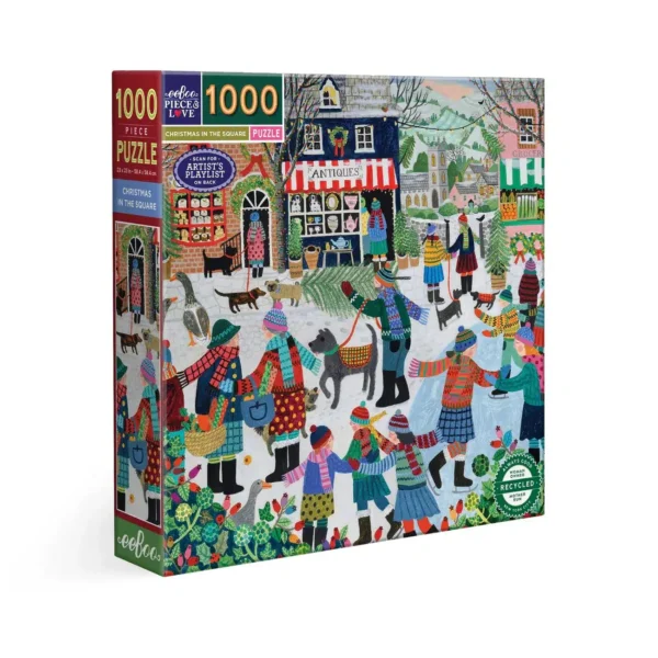 Puzzle CHRISTMAS IN THE SQUARE - eeBoo - 1000 pièces