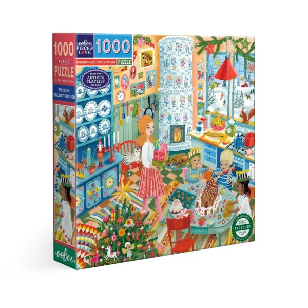 Puzzle SWEDISH HOLIDAY KITCHEN - eeBoo - 1000 pièces