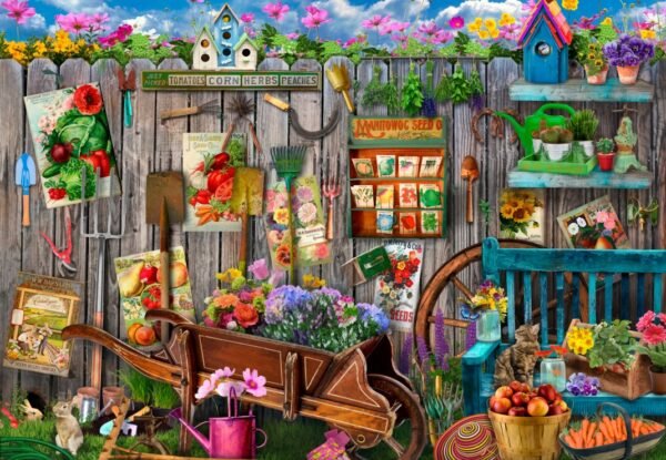 Puzzle Clôture de Jardin - Bluebird - 1000 pièces – Image 2