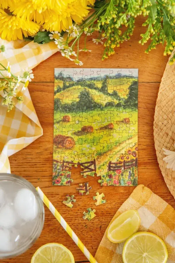 Puzzle Eté à la campagne – Caro from Woodland – 99 pièces