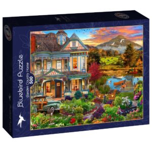 Puzzle Jardin de Maison de Campagne - Bluebird - 500 pièces