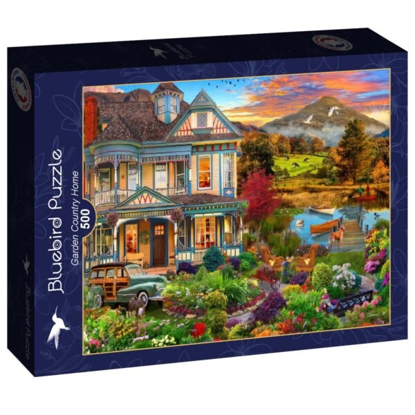 Puzzle Jardin de Maison de Campagne - Bluebird - 500 pièces