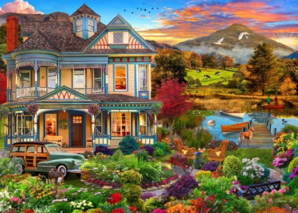 Puzzle Jardin de Maison de Campagne - Bluebird - 500 pièces – Image 2