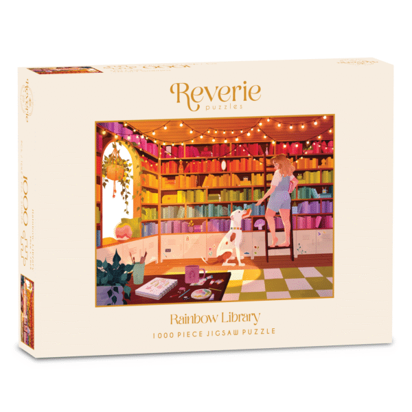 Puzzle Rainbow Library – Reverie Puzzles – 1000 pièces
