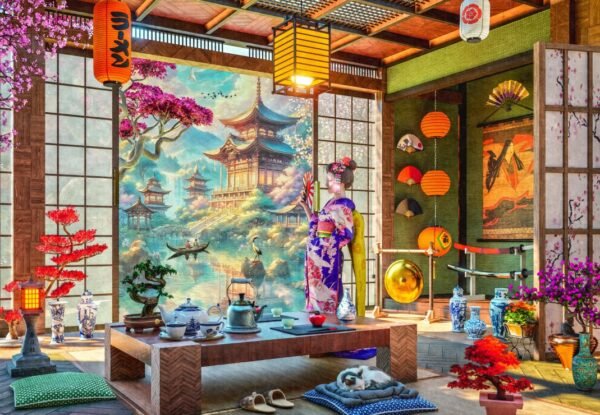Puzzle Salon de Thé Japonais - Bluebird - 1000 pièces – Image 2