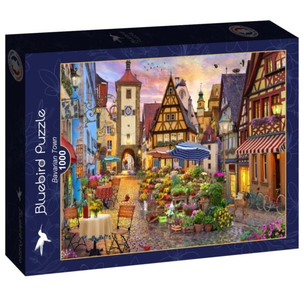 Puzzle Village Bavarois - Bluebird - 1000 pièces