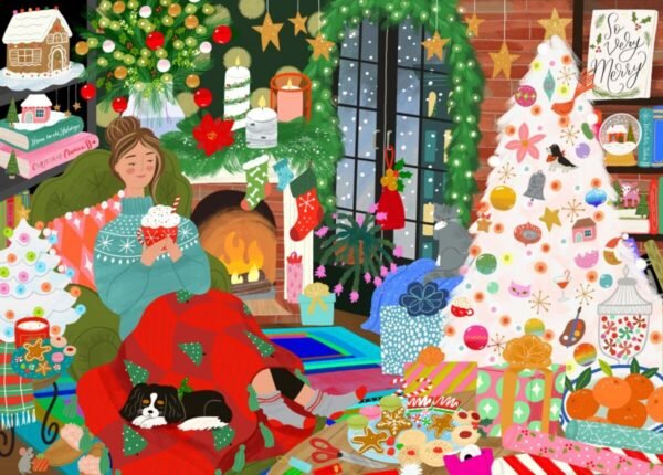 Puzzle Le Coin de Noël – Pieces & Peace – 1500 pièces – Image 2