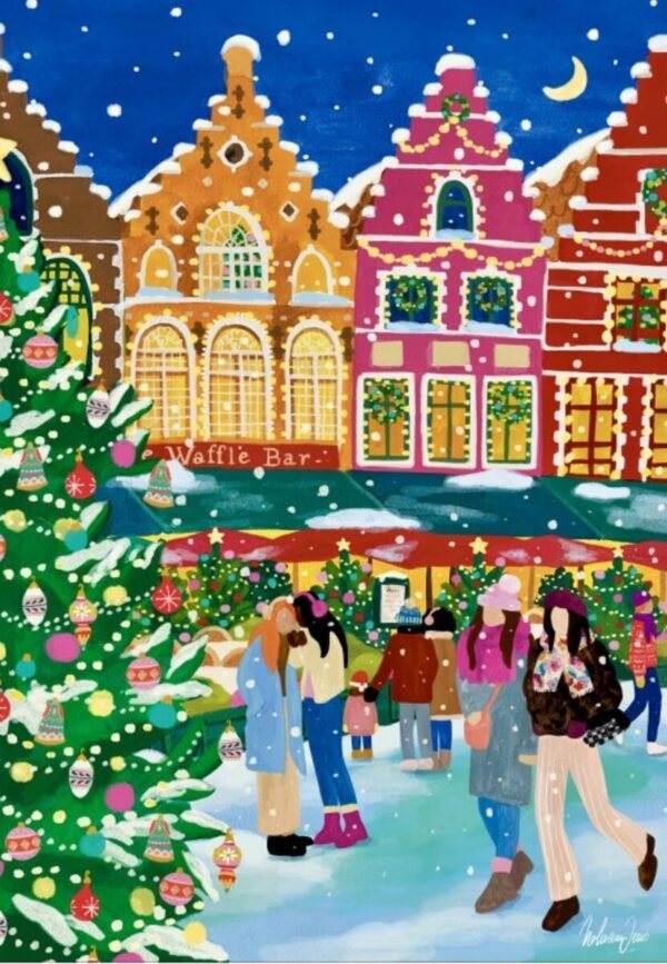 Puzzle Marché de Noël à Bruges – Pieces & Peace – 1000 pièces – Image 2