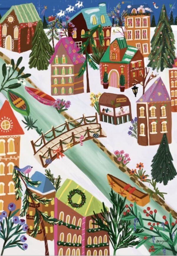 Puzzle Le Village Pain d'Epice – Pieces & Peace – 1000 pièces – Image 2