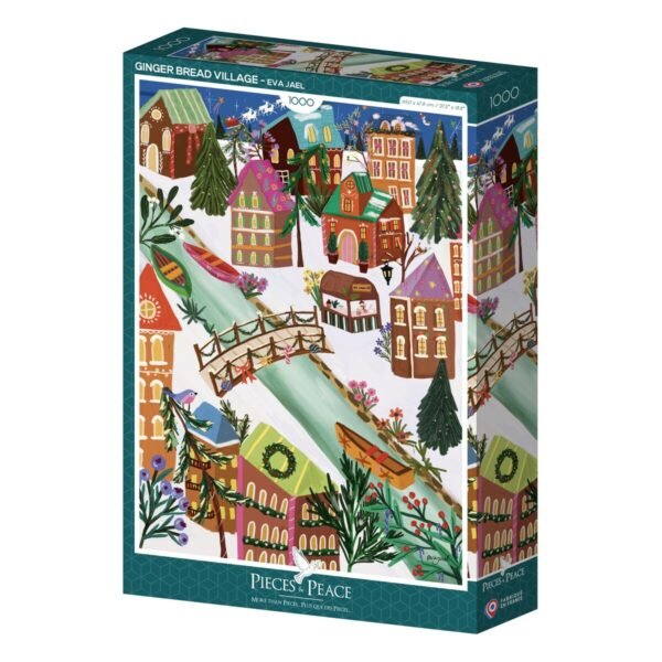 Puzzle Le Village Pain d'Epice – Pieces & Peace – 1000 pièces