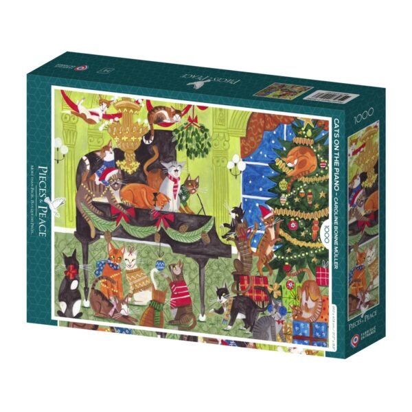 Puzzle Chats sur le Piano – Pieces & Peace – 1000 pièces