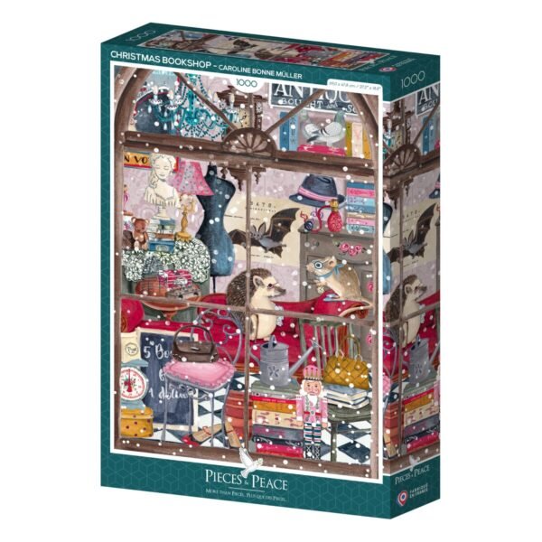 Puzzle Librairie de Noël – Pieces & Peace – 1000 pièces