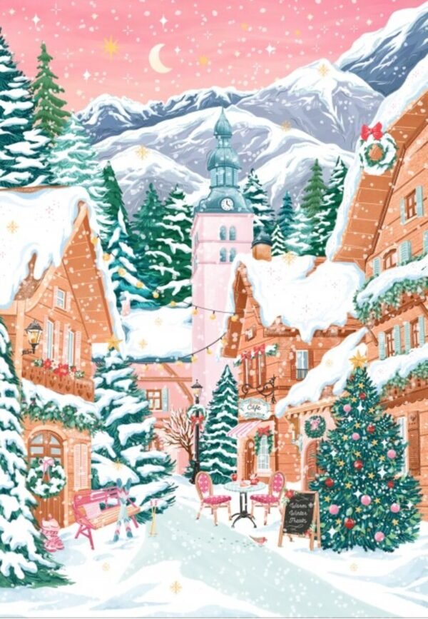 Puzzle Megève, Alpes Françaises – Pieces & Peace – 1000 pièces – Image 2