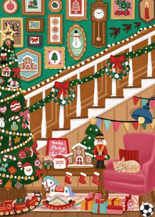 Puzzle Escalier de Noël – Pieces & Peace – 500 pièces – Image 2