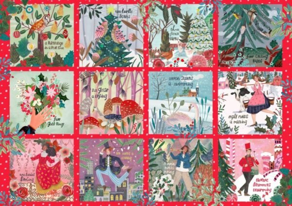 Puzzle 12 Jours de Noël – Pieces & Peace – 2000 pièces – Image 2