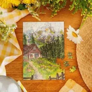 Puzzle l'été à la montagne – Caro from Woodland – 99 pièces