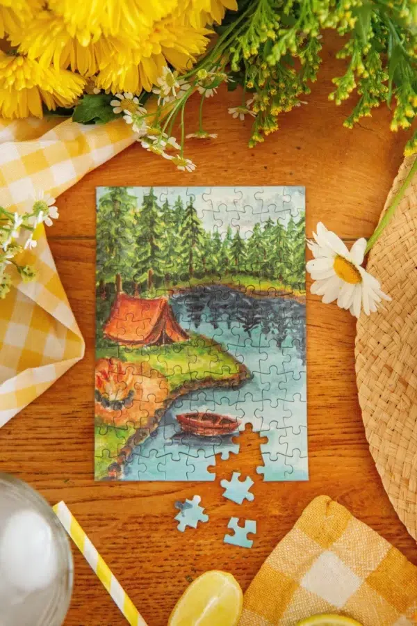 Puzzle l'été au lac– Caro from Woodland – 99 pièces