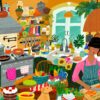 Puzzle Mon bonheur est dans la cuisine - Pieces & Peace – 2000 pièces