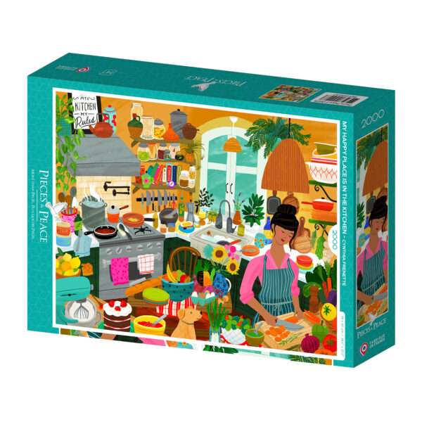 Puzzle Mon bonheur est dans la cuisine - Pieces & Peace – 2000 pièces