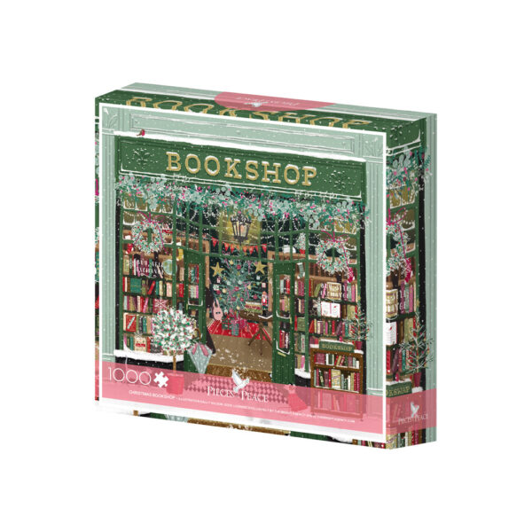 Puzzle Christmas Bookshop - Sally Wilson - Pieces & Peace – 1000 pièces