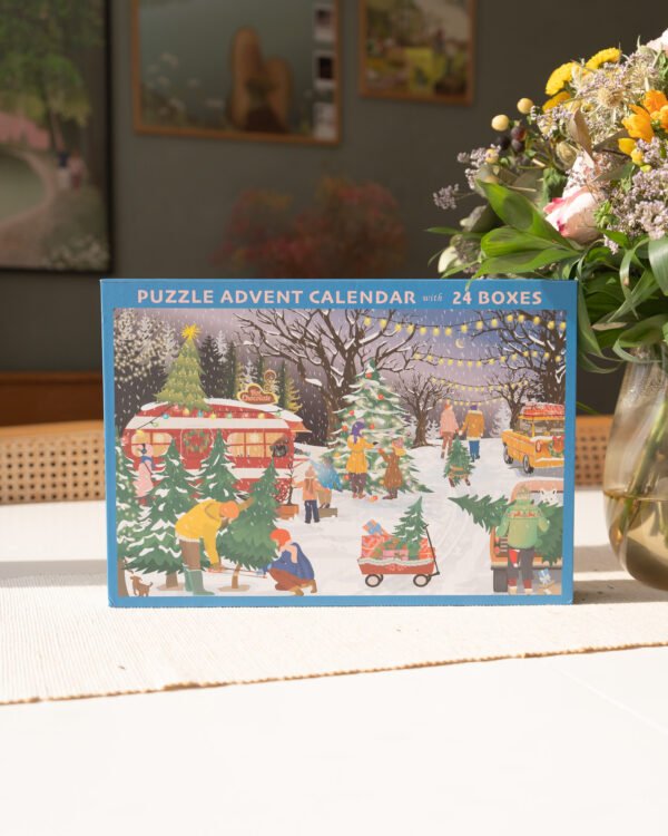 Calendrier de l’avent Christmas Tress & Snow Flakes - Vissevasse - 1000 pièces – Image 8