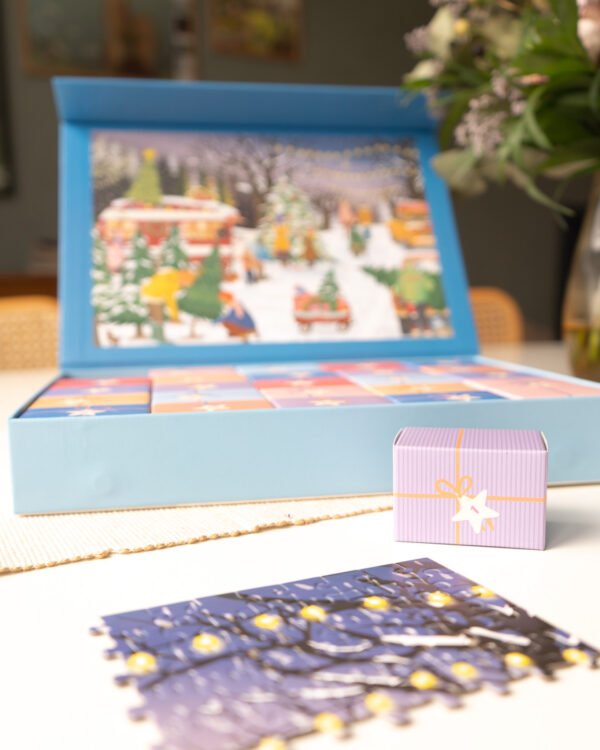 Calendrier de l’avent Christmas Tress & Snow Flakes - Vissevasse - 1000 pièces – Image 4