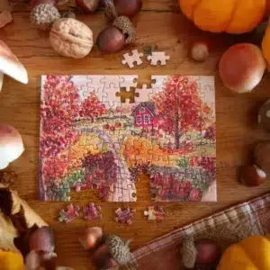 Puzzle Fall Road – Caro from Woodland – 99 pièces