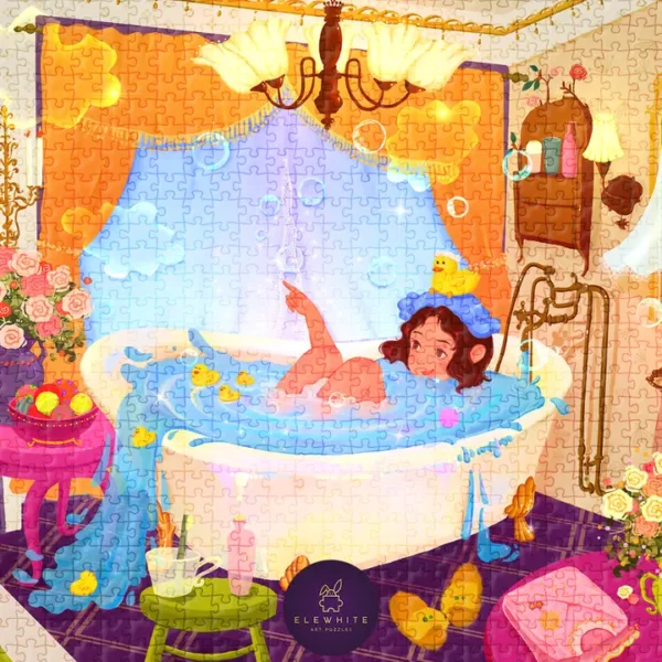 Vintage Splash2 Puzzle Vintage Splash - Elewhite - 1000 pièces