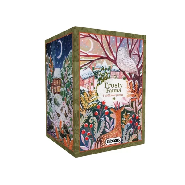 Puzzles FROSTY FAUNA - Gibsons - 3 x 500 pièces