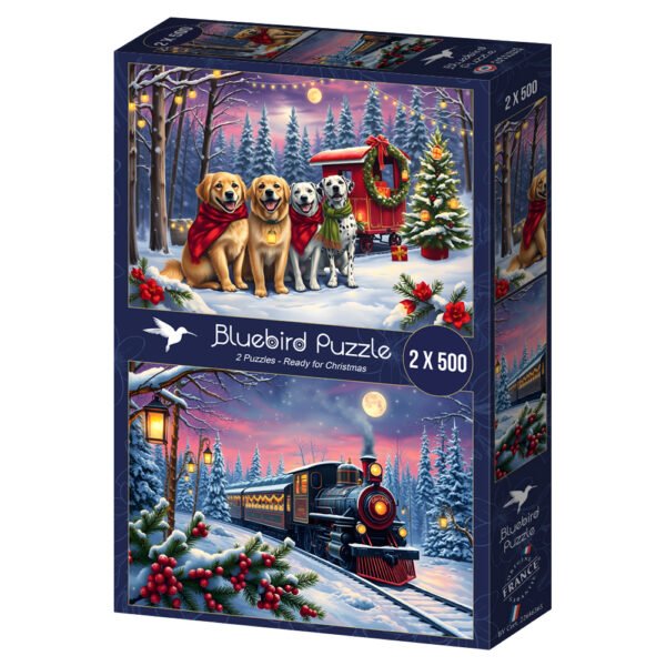 Puzzle Christmas is Coming x 2 - Bluebird - 500 pièces