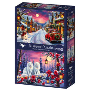Puzzle Ready for Christmas x 2 - Bluebird - 500 pièces