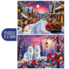 Puzzle Ready for Christmas x 2 - Bluebird - 500 pièces