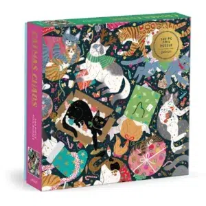 Puzzle Catmas Chaos - Galison - 500 pièces