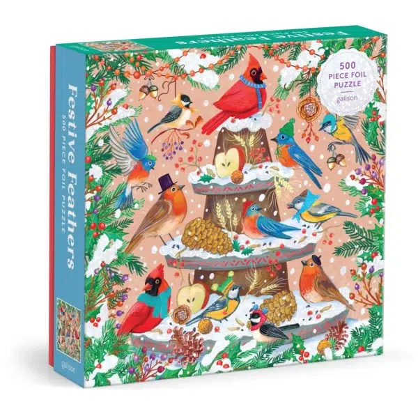 Puzzle Festive Feathers - Galison - 500 pièces