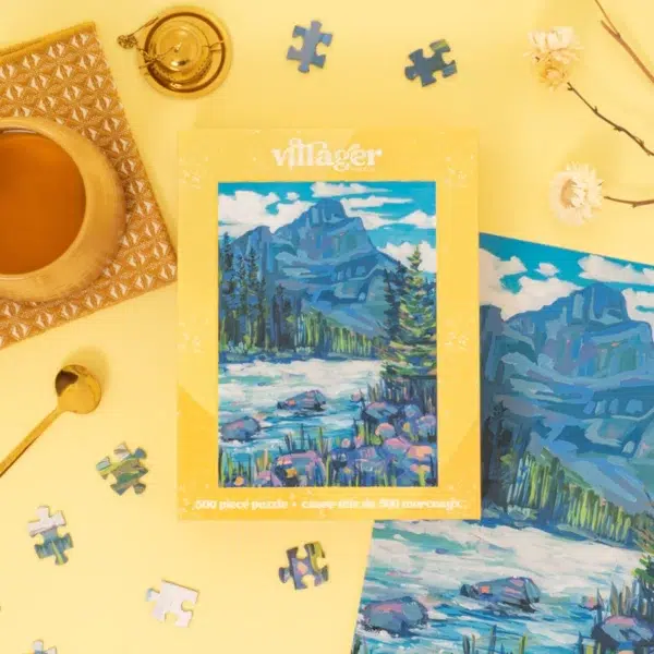 Puzzle Kicking Horse - Villager - 500 pièces