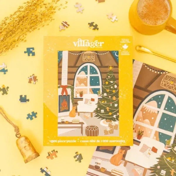 Puzzle Noël au coin du feu - Villager - 1000 pièces