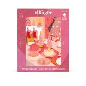 Puzzle Noël rose - Villager - 500 pièces
