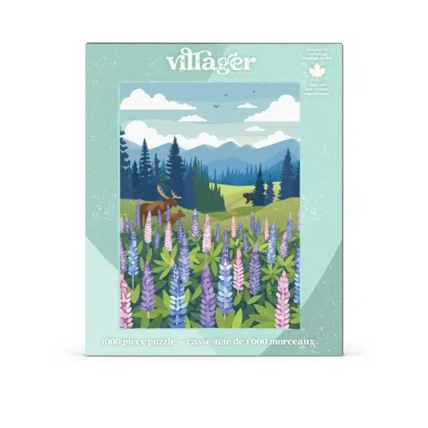 Puzzle Prairie de lupins - Villager - 1000 pièces