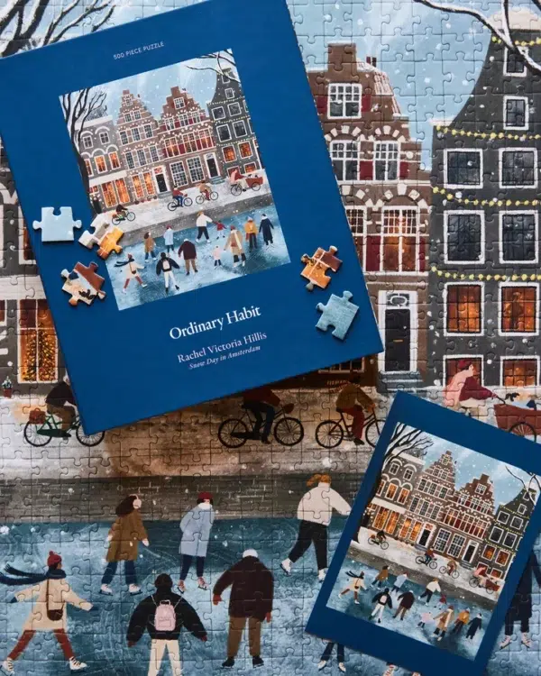 Snow Day in Amsterdam3 Puzzle Snow Day in Amsterdam - Ordinary Habit - 500 pièces