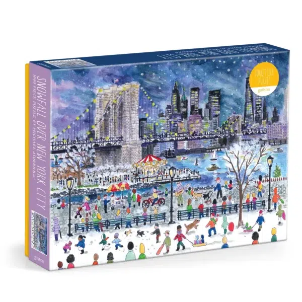 Snowfall Over New York City Puzzle Snowfall Over New York City - Galison - 1000 pièces