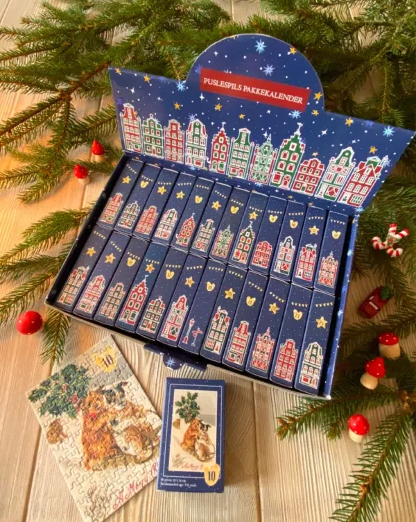 Calendrier de l'avent Vintage Postcards - Penny Puzzle - 24 X 99 pièces
