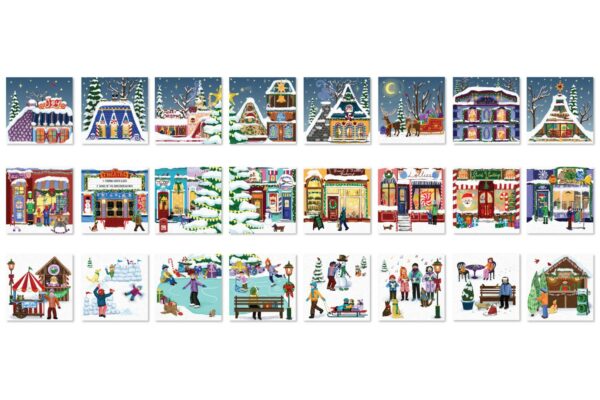 Christmas Town Fair3 Calendrier de l’avent Puzzle Christmas Town Fair - Eurographics - 1200 pièces