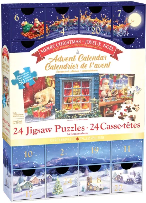 Merry Christmas Calendrier de l’avent Puzzle Merry Christmas - Eurographics - 1200 pièces