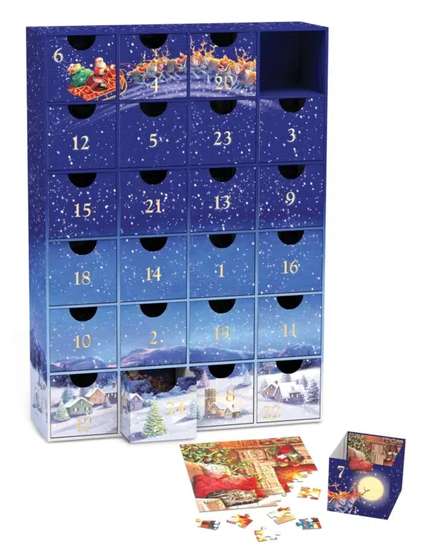 Merry Christmas2 Calendrier de l’avent Puzzle Merry Christmas - Eurographics - 1200 pièces