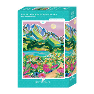 Puzzle Lever de Soleil sur les Alpes - Pieces & Peace - 96 pièces