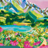 Puzzle Lever de Soleil sur les Alpes - Pieces & Peace - 96 pièces