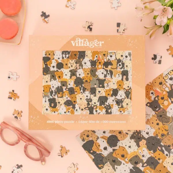 Puzzle Rescue Dogs - Villager - 1000 pièces
