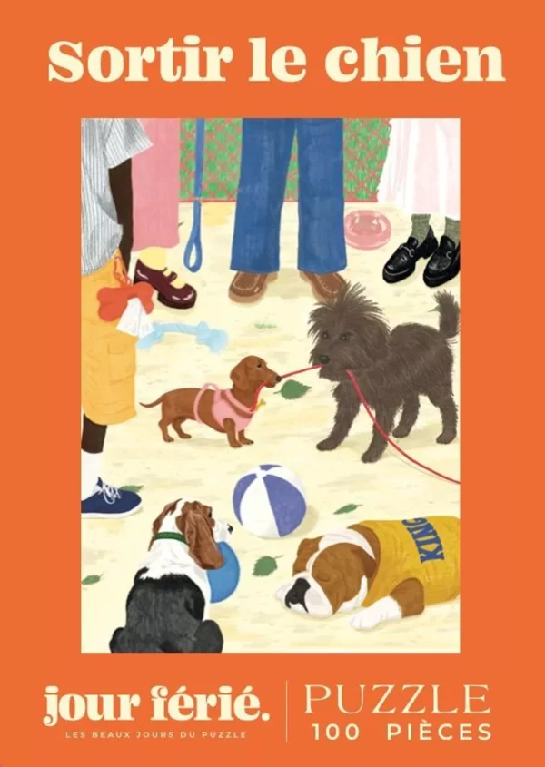 Puzzle Sortir le chien - Jour Férié - 100 pièces