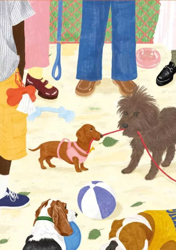 Puzzle Sortir le chien - Jour Férié - 100 pièces