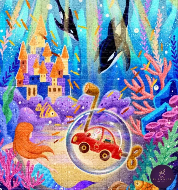 Puzzle Blue Odyssey - Elewhite - 1000 pièces